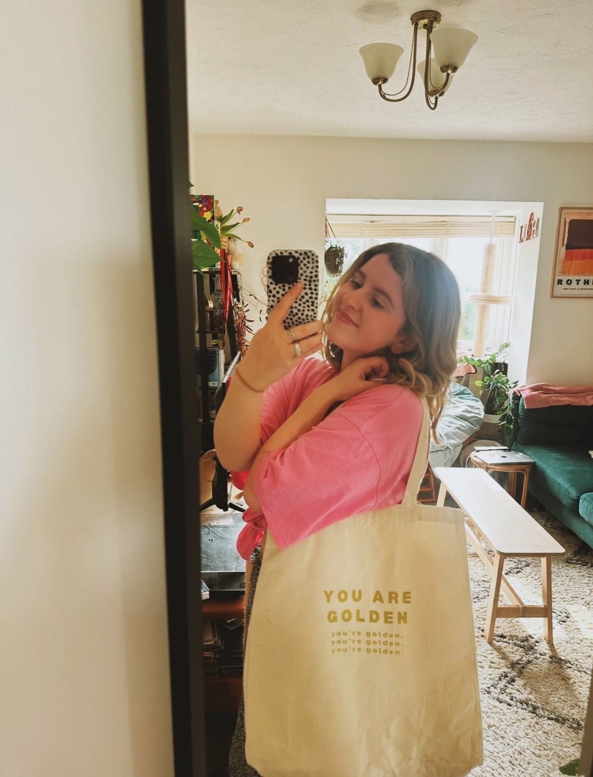 Golden Tote Bag