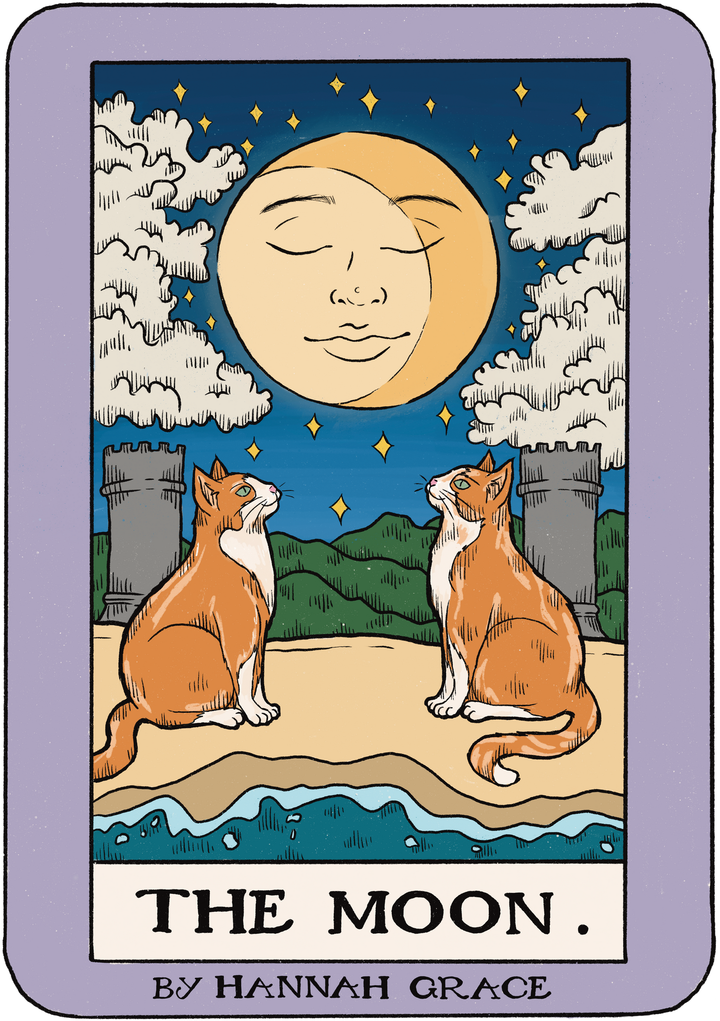 The Moon Tarot Card Print (A3)